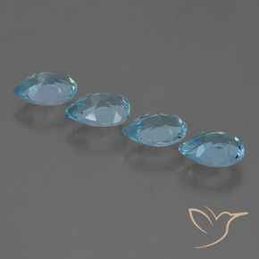 Shop natural 3.06ct Bleu Suisse Topaze gems, En forme de poire, from Brésil at GemSelect. In stock, global shipping!