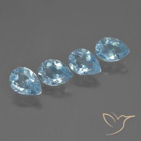 Shop natural 3.17ct Bleu ciel Topaze gems, En forme de poire, from Brésil at GemSelect. In stock, global shipping!