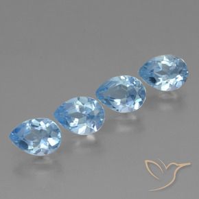 Shop natural 3.32ct Bleu ciel Topaze gems, En forme de poire, from Brésil at GemSelect. In stock, global shipping!