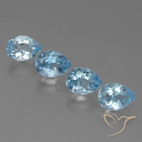 Shop natural 3.53ct Bleu ciel Topaze gems, En forme de poire, from Brésil at GemSelect. In stock, global shipping!