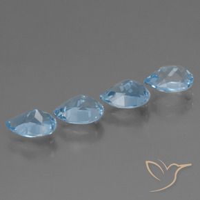 Shop natural 3.53ct Bleu ciel Topaze gems, En forme de poire, from Brésil at GemSelect. In stock, global shipping!