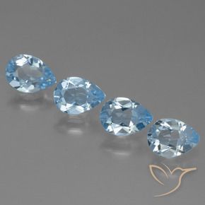 Shop natural 3.03ct Bleu Suisse Topaze gems, En forme de poire, from Brésil at GemSelect. In stock, global shipping!