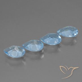 Shop natural 3.03ct Bleu Suisse Topaze gems, En forme de poire, from Brésil at GemSelect. In stock, global shipping!