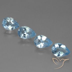 Shop natural 3.08ct Bleu Suisse Topaze gems, En forme de poire, from Brésil at GemSelect. In stock, global shipping!