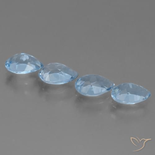 Shop natural 3.44ct Bleu Suisse Topaze gems, En forme de poire, from Brésil at GemSelect. In stock, global shipping!