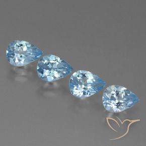 Shop natural 3.32ct Bleu Suisse Topaze gems, En forme de poire, from Brésil at GemSelect. In stock, global shipping!