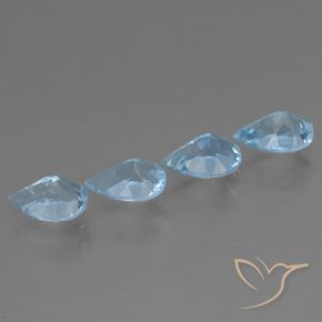 Shop natural 3.32ct Bleu Suisse Topaze gems, En forme de poire, from Brésil at GemSelect. In stock, global shipping!