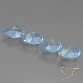 Shop natural 3.50ct Bleu ciel Topaze gems, En forme de poire, from Brésil at GemSelect. In stock, global shipping!