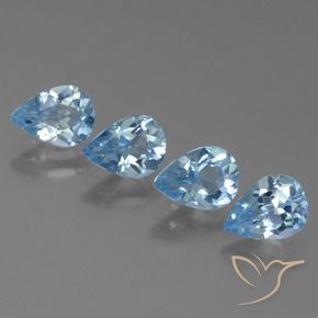 Shop natural 3.09ct Bleu ciel Topaze gems, En forme de poire, from Brésil at GemSelect. In stock, global shipping!