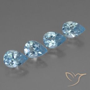 Shop natural 3.20ct Bleu ciel Topaze gems, En forme de poire, from Brésil at GemSelect. In stock, global shipping!