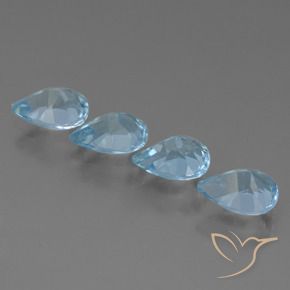 Shop natural 3.20ct Bleu ciel Topaze gems, En forme de poire, from Brésil at GemSelect. In stock, global shipping!