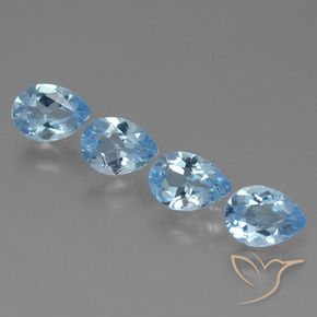 Shop natural 3.35ct Bleu Suisse Topaze gems, En forme de poire, from Brésil at GemSelect. In stock, global shipping!