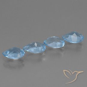 Shop natural 3.35ct Bleu Suisse Topaze gems, En forme de poire, from Brésil at GemSelect. In stock, global shipping!