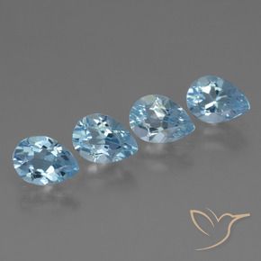 Shop natural 3.40ct Bleu Suisse Topaze gems, En forme de poire, from Brésil at GemSelect. In stock, global shipping!
