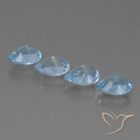 Shop natural 3.40ct Bleu Suisse Topaze gems, En forme de poire, from Brésil at GemSelect. In stock, global shipping!