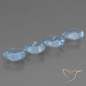 Shop natural 3.02ct Bleu ciel Topaze gems, En forme de poire, from Brésil at GemSelect. In stock, global shipping!