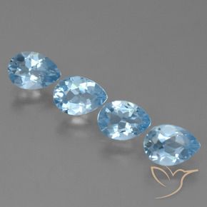 Shop natural 3.24ct Bleu ciel Topaze gems, En forme de poire, from Brésil at GemSelect. In stock, global shipping!
