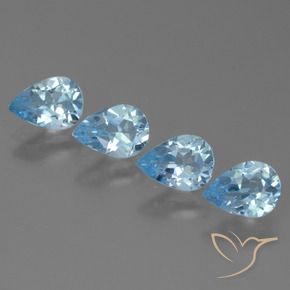 Shop natural 3.03ct Bleu Suisse Topaze gems, En forme de poire, from Brésil at GemSelect. In stock, global shipping!