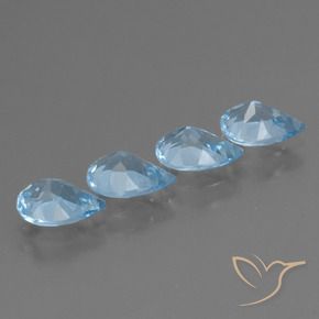 Shop natural 3.03ct Bleu Suisse Topaze gems, En forme de poire, from Brésil at GemSelect. In stock, global shipping!