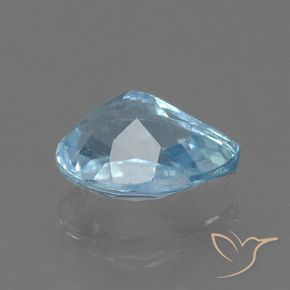 Topaze Bleu ciel naturelle En forme de poire, 1.10 ct, VS