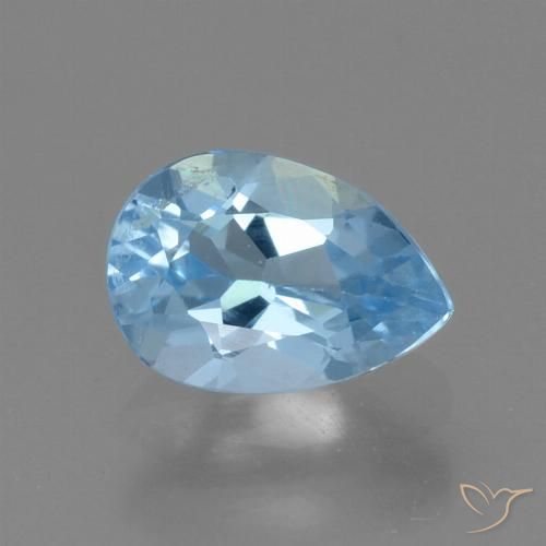 0.94ct Naturel Bleu ciel Topaze, En forme de poire, VS