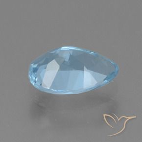 Topaze Bleu ciel naturelle En forme de poire, 0.94 ct, VS
