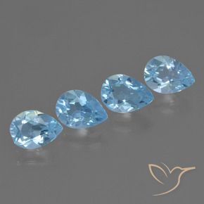 Shop natural 3.35ct Bleu ciel Topaze gems, En forme de poire, from Brésil at GemSelect. In stock, global shipping!