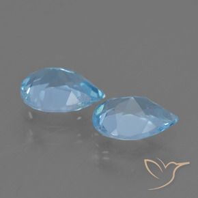 Shop natural 1.59ct Bleu ciel Topaze gems, En forme de poire, from Brésil at GemSelect. In stock, global shipping!