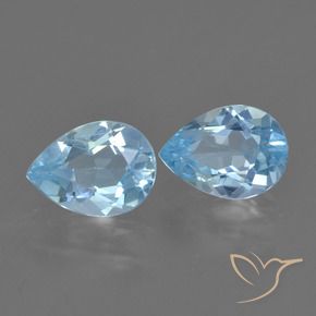 Shop natural 1.63ct Bleu ciel Topaze gems, En forme de poire, from Brésil at GemSelect. In stock, global shipping!