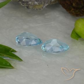 Shop natural 1.65ct Bleu ciel Topaze gems, En forme de poire, from Brésil at GemSelect. In stock, global shipping!