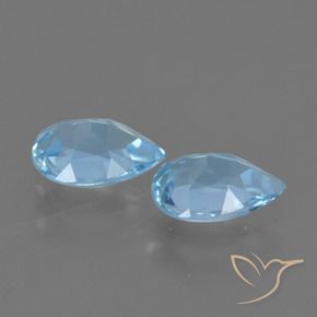 Shop natural 1.53ct Bleu ciel Topaze gems, En forme de poire, from Brésil at GemSelect. In stock, global shipping!