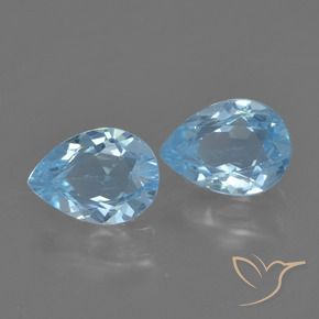 Shop natural 1.71ct Bleu ciel Topaze gems, En forme de poire, from Brésil at GemSelect. In stock, global shipping!
