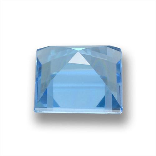 Topaze Bleu Suisse naturelle Carré, 1.86 ct, VVS-VS