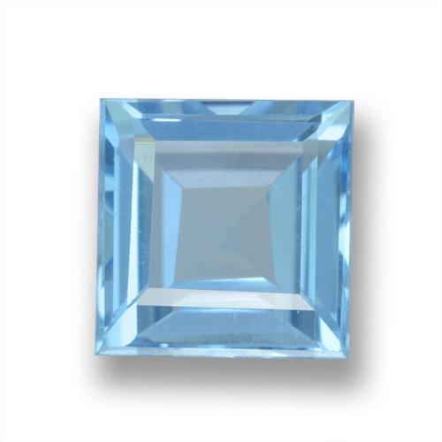 2.08ct Naturel Bleu ciel Topaze, Carré, VVS-VS