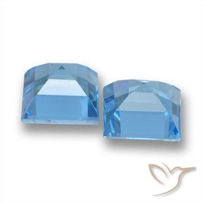 Shop natural 3.99ct Bleu ciel Topaze gems, Carré, from Brésil at GemSelect. In stock, global shipping!