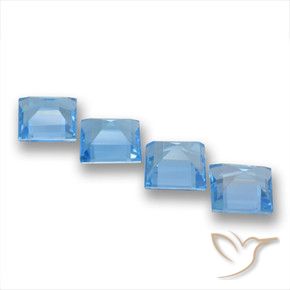 Shop natural 7.25ct Bleu Suisse Topaze gems, Carré, from Brésil at GemSelect. In stock, global shipping!