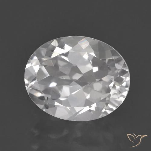 3.19ct Naturel Blanc Topaze, ovale, VVS-VS