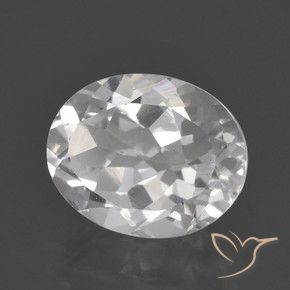 Topaze Blanc naturelle ovale, 3.19 ct, VVS-VS
