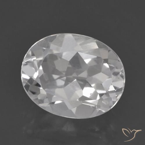 3.25ct Naturel Blanc Topaze, ovale, VVS-VS