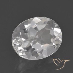 Topaze Blanc naturelle ovale, 3.25 ct, VVS-VS