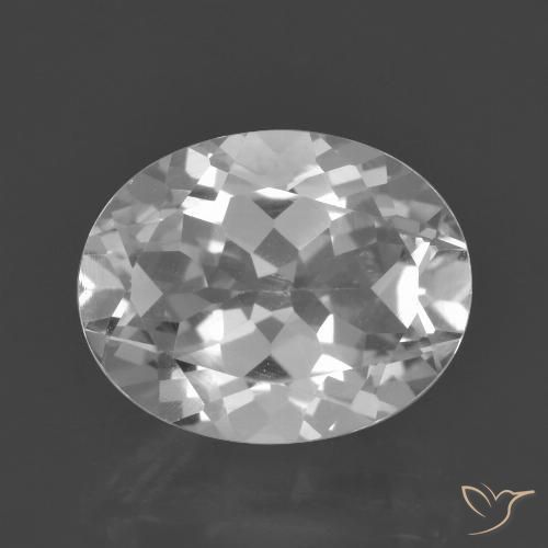 3.13ct Naturel Blanc Topaze, ovale, VVS-VS