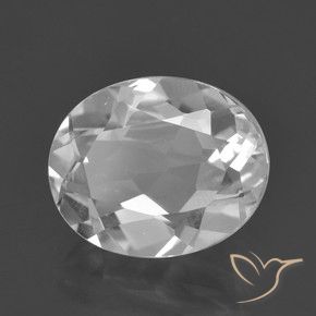 Topaze Blanc naturelle ovale, 3.25 ct, VVS-VS