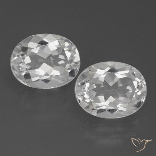 6.64ctw Naturel Blanc Topaze, ovale, VVS-VS