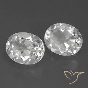 Shop natural 6.64ct Blanc Topaze gems, ovale, from Brésil at GemSelect. In stock, global shipping!