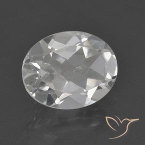 Topaze Blanc naturelle ovale, 3.01 ct, VVS-VS