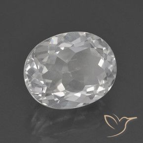 Topaze Blanc naturelle ovale, 3.28 ct, VS