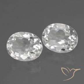 Shop natural 6.37ct Blanc Topaze gems, ovale, from Brésil at GemSelect. In stock, global shipping!