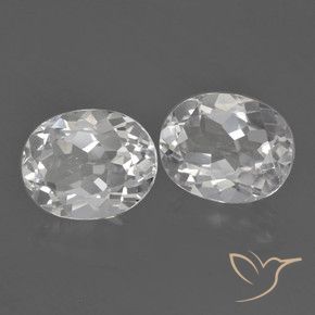 Shop natural 6.39ct Blanc Topaze gems, ovale, from Brésil at GemSelect. In stock, global shipping!
