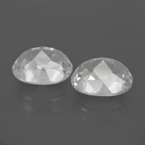 Achetez naturel 7,63ct blanc topaze gems, coupe ovale, en provenance brésil chez gemselect. en stock, livraison internationale!
