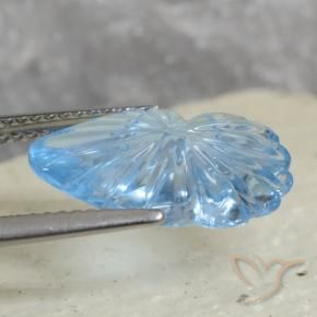 Topaze Bleu ciel naturelle Fantaisie, 5.96 ct, Transparent